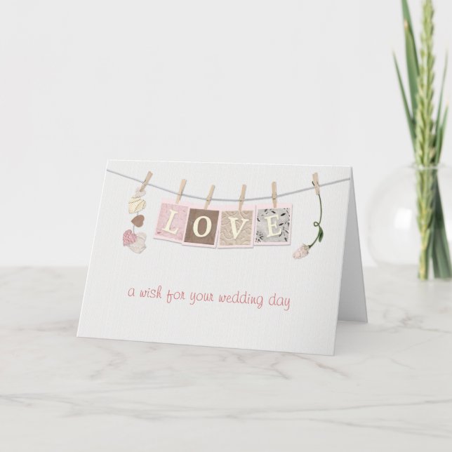 Tarjeta Bodas de cartas de amor felicitaciones (Anverso)