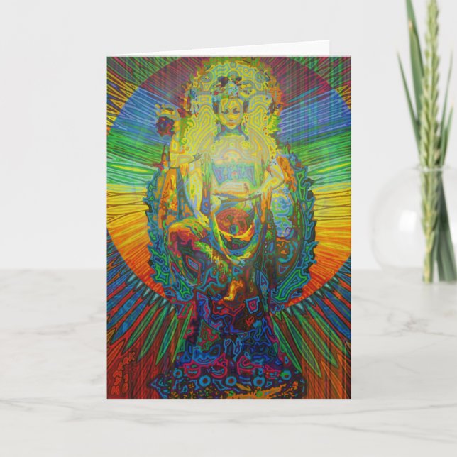 Tarjeta bodhisattva digitalmente 2011 as greeting card (Anverso)