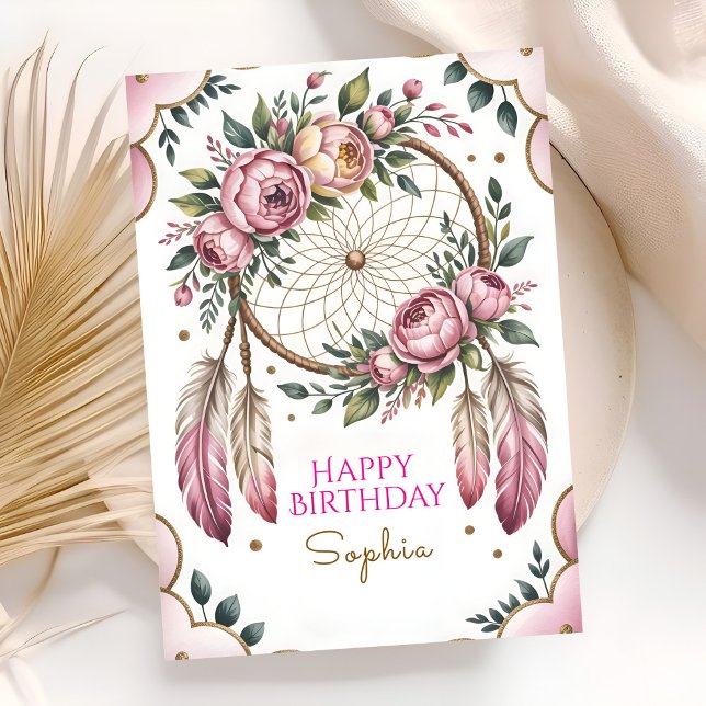 Tarjeta Bohemian Chic Birthday Wishes (Subido por el creador)