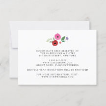 Tarjeta Bohemian Floral Colorida Boda Detalles