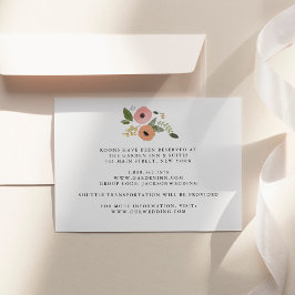 Tarjeta Bohemiana Vintage Floral Boda