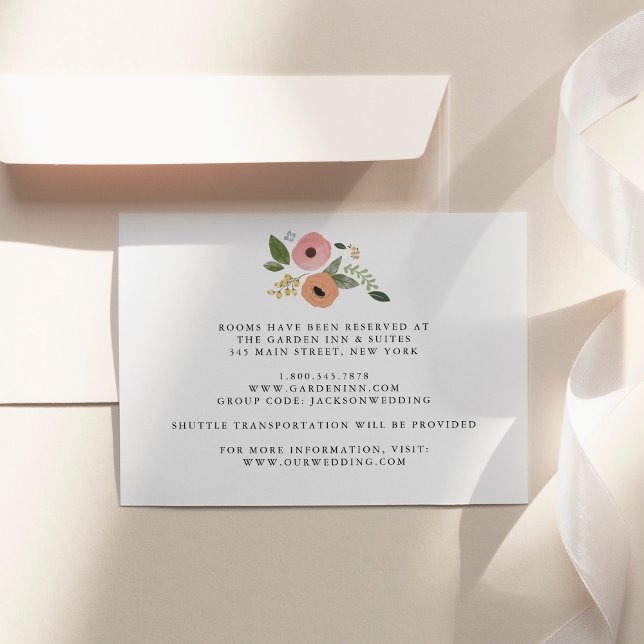 Tarjeta Bohemiana Vintage Floral Boda (Subido por el creador)