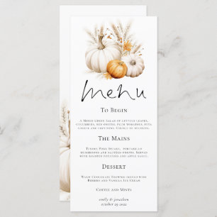 Tarjeta Bohemias Calabazas Pampas Grasses Fall Wedding