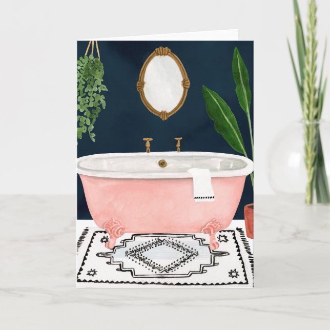 Tarjeta Boho Bath II (Anverso)