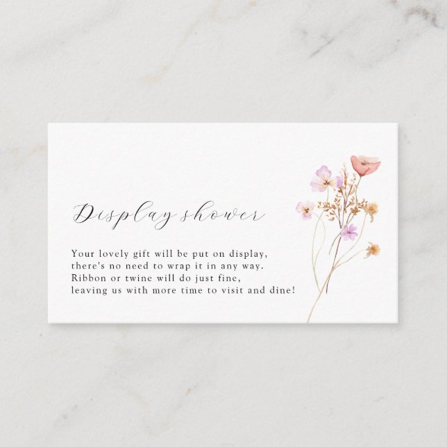 Tarjeta Boho Display Shower Enclosure (Anverso)