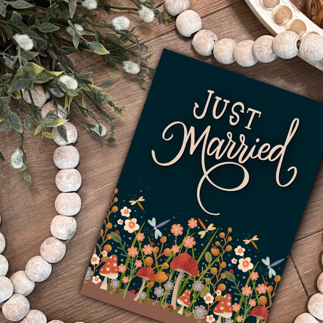 Tarjeta Boho, el Boda de Flor Silvestre de Bonito casada (Subido por el creador)