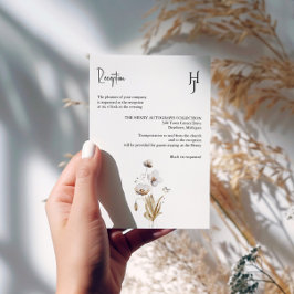 Tarjeta Boho Floral de gabinete - Detalles del Bod