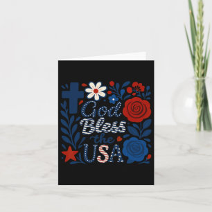 Tarjeta Boho Floral God Bendice A La Flower G Estadouniden