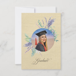 Tarjeta Boho Floral Graduation Party Invite Enclosure
