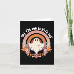 Tarjeta Boho floral vintage retro Halloween Cayó