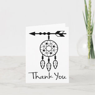 Tarjeta Boho Gracias Cazador de Sueños Nativo Americano Ne