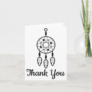 Tarjeta Boho Gracias Cazador de Sueños Nativo Americano Ne