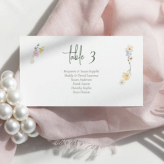 Tarjeta Boho moda Pastel flores Boda Cartas de plaza