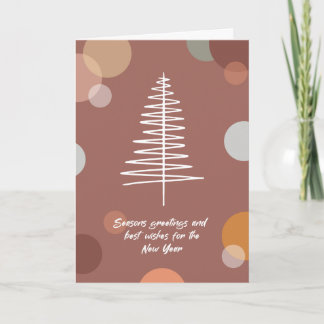 Tarjeta Boho moderno para navidad y año nuevo