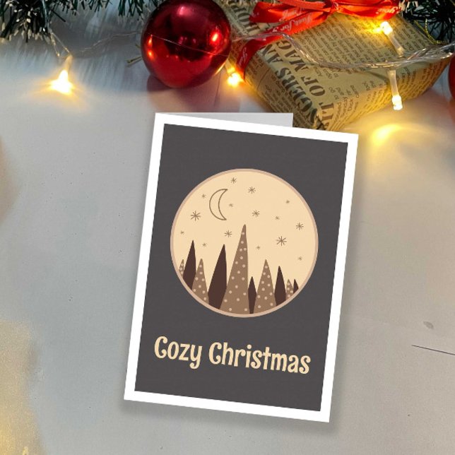Tarjeta Boho Navidades acogedores dentro de festividades f (Subido por el creador)