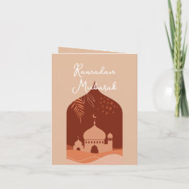 Tarjeta Boho Ramadan Mubarak