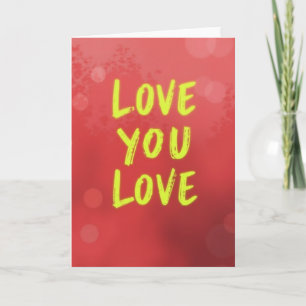 Tarjeta Bokeh de Simple Amor
