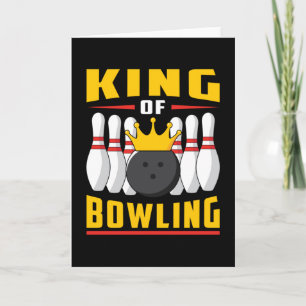Tarjeta Bola Bowler Deportes Strike Team Bowl Gracioso reg