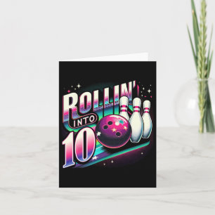 Tarjeta Bola Cumpleaños Rollin en 10 Fiestas 10° cumpleaño