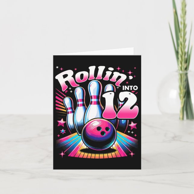 Tarjeta Bola Cumpleaños Rollin en 12 Fiestas 12º Día Re (Anverso)