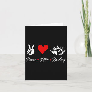 Tarjeta Bola de amor por la paz Funny Bowlers Bowlers Spar