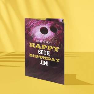 Tarjeta Bola de boliche Añadir tu nombre y cumpleaños del 