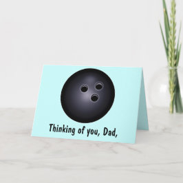 Tarjeta Bola de boliche Feliz Día del Padre