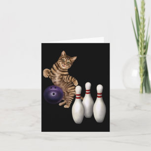Tarjeta Bola de gato divertida