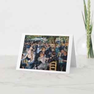 Tarjeta Bola en el Moulin de la Galette, Auguste Renoir