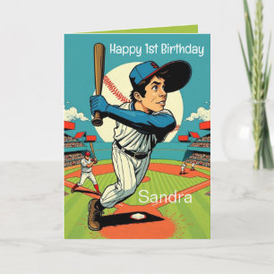 Tarjeta Bolas de béisbol niños felices cumpleaños personal