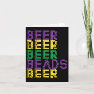 Tarjeta Bolas de cerveza Retro Carnaval Fiesta divertido d
