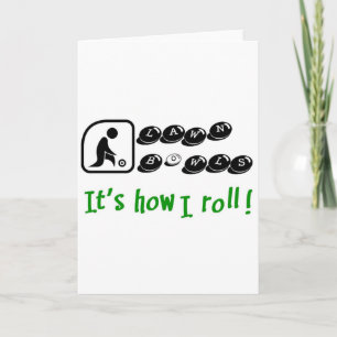 Tarjeta Bolas de césped... así es como hago rodar