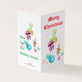 Tarjeta Bolas de colores alegres y juguetones de hadas fel