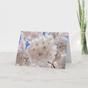 Tarjeta Bolas de flores rosadas.