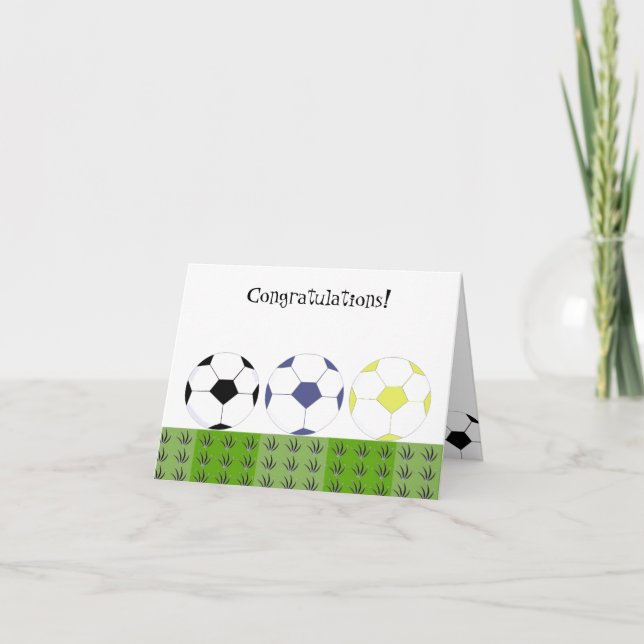 Tarjeta Bolas de fútbol - Felicitaciones