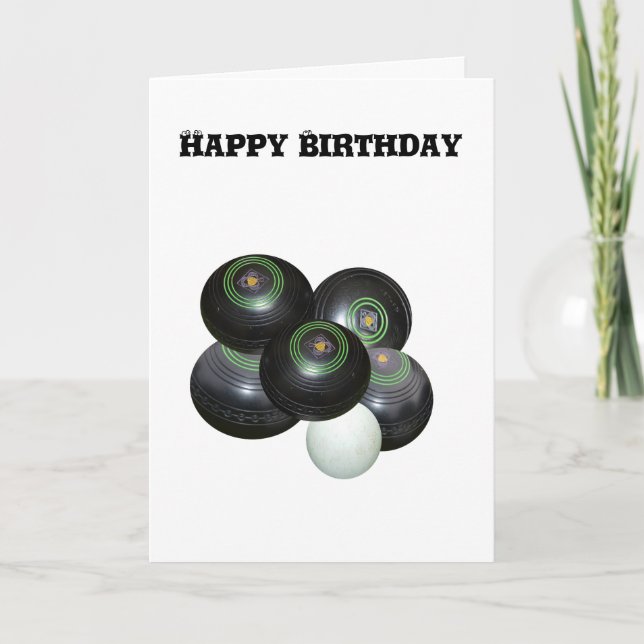 Tarjeta Bolas de jardín blanco, cumpleaños feliz (Anverso)