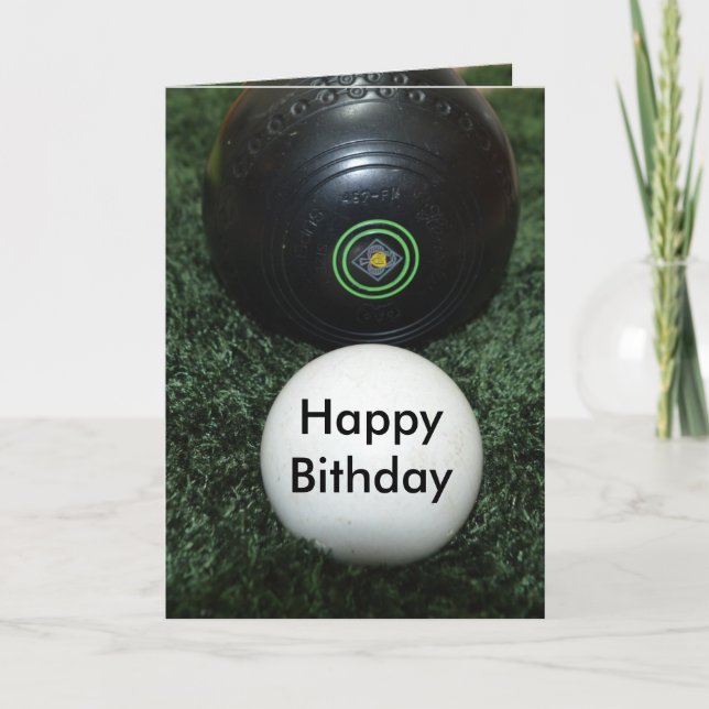 Tarjeta Bolas de jardín negro, añada tu carta de cumpleaño (Anverso)