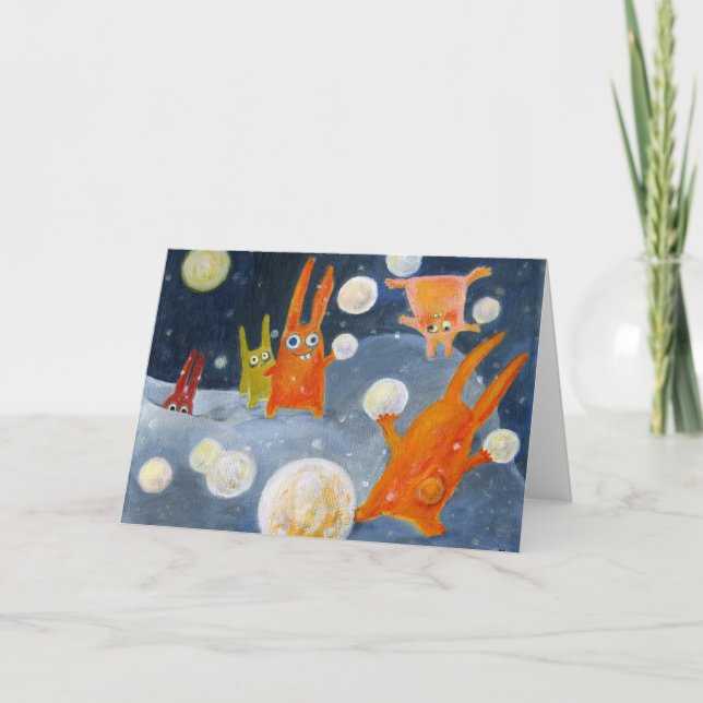 Tarjeta bolas de nieve (Anverso)