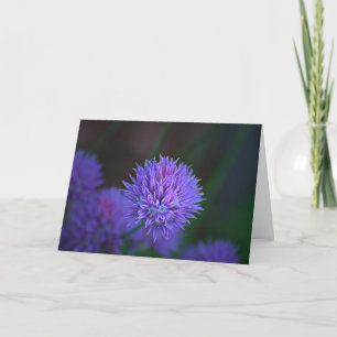 Tarjeta bolas moradas
