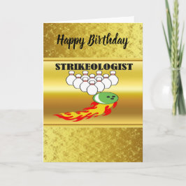 Tarjeta Bolas y bolas con la palabra STRIKEOLOGIST