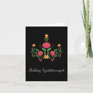 Tarjeta Boldog születésnapot, cumpleaños húngaro