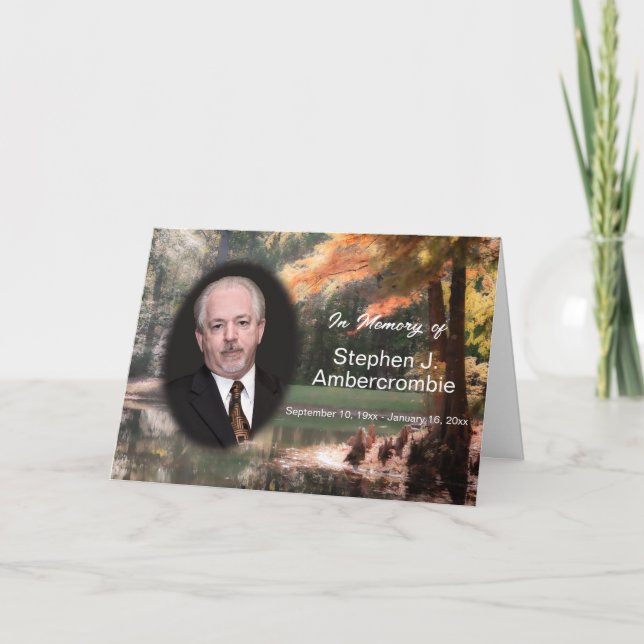 Tarjeta Boletín del Servicio en Memoria de (Anverso)
