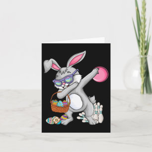 Tarjeta Boliche Byll Y Pins Bunny Oreja Huevo Cazando Pasc