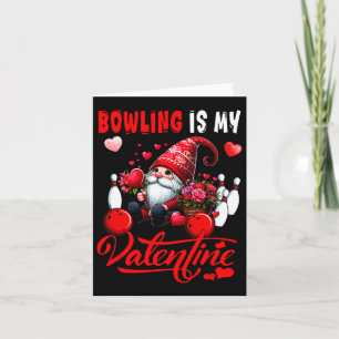 Tarjeta Boliche Es Mi Gnomo Del Día De San Valentín Disfra