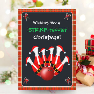 Tarjeta Boliche Feliz Navidad
