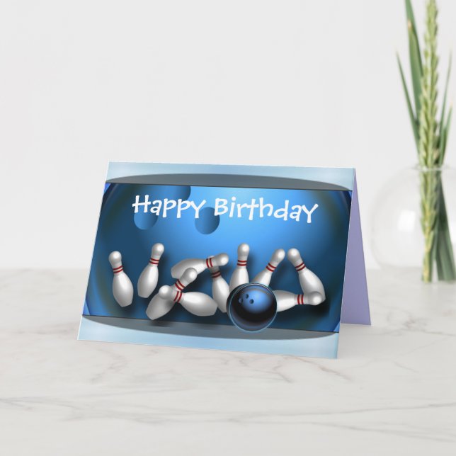 Tarjeta Bolos del feliz cumpleaños (Anverso)