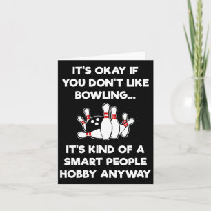 Tarjeta Bolos divertidos - Gente inteligente