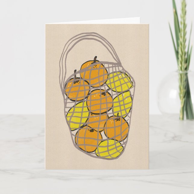 Tarjeta Bolsa de Naranjas y Limones (Anverso)