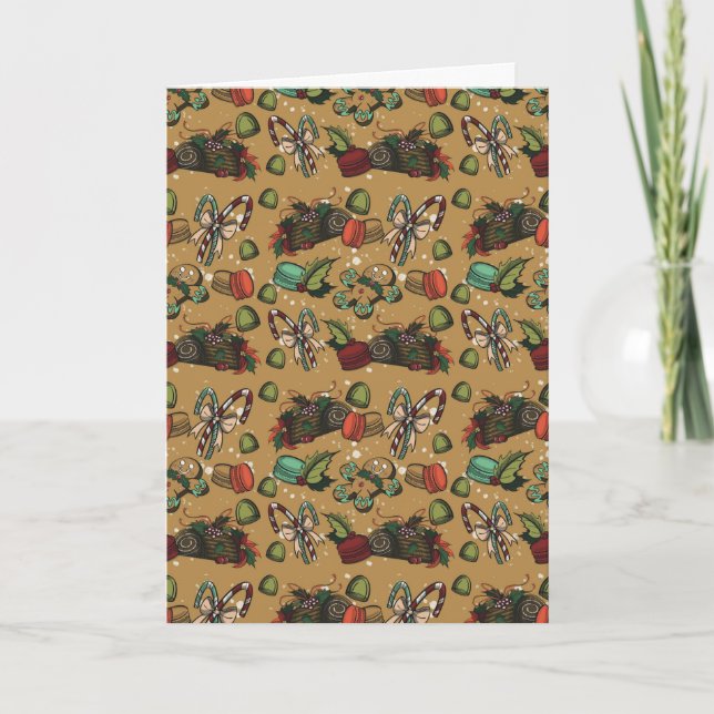 Tarjeta Bolsa de regalo grande de dulces navideños- Coco ( (Anverso)