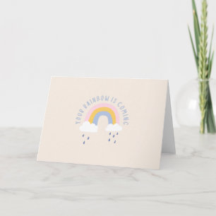 Tarjeta Bolsa de regalos Tu arcoíris está llegando